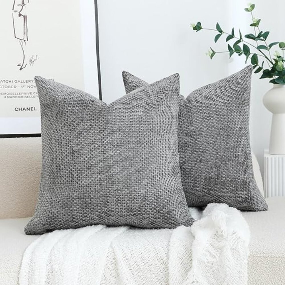 DECONOVA PAIR OF PILLOW COVERS.